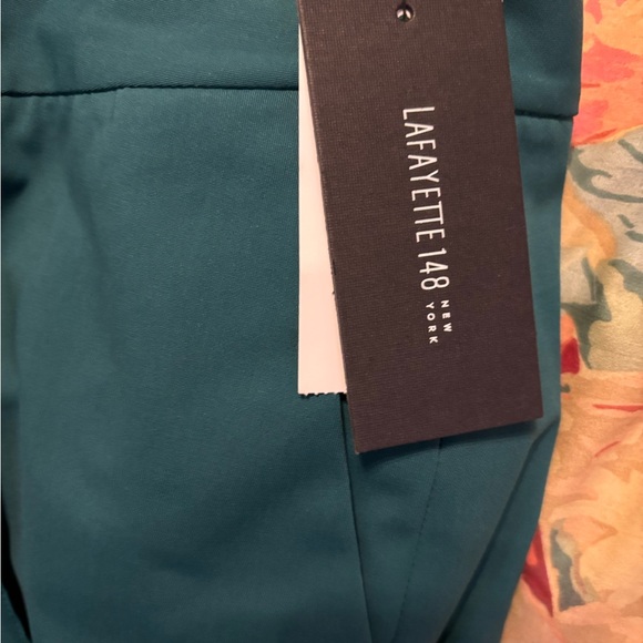 Lafayette148 Rainforest Green Slacks - Picture 9 of 10